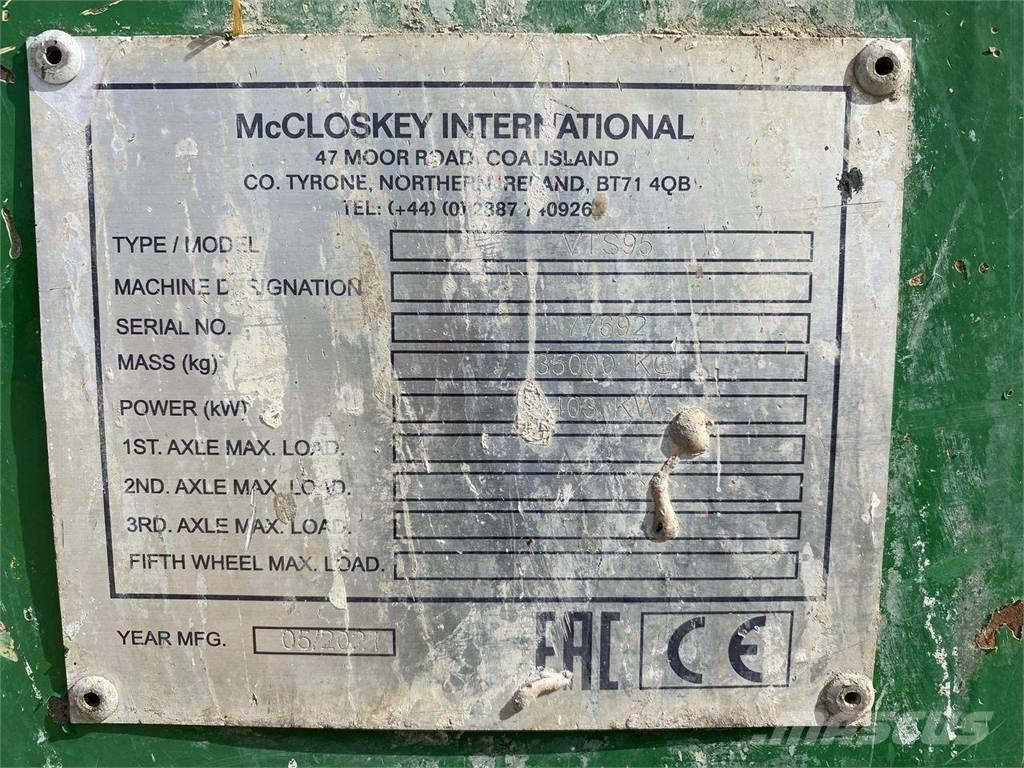McCloskey VTS95 Frantoi mobili