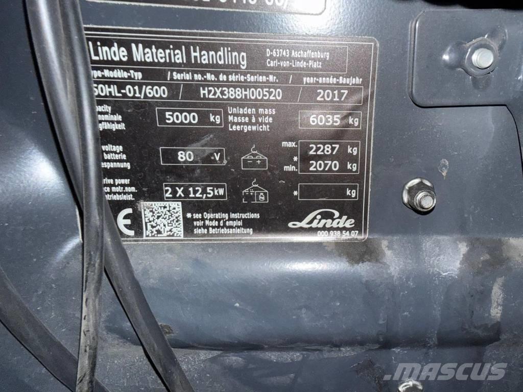 Linde E 50-02 Carrelli elevatori elettrici