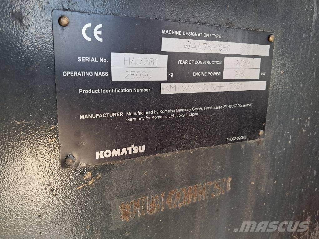 Komatsu WA475-10E0 Pale gommate