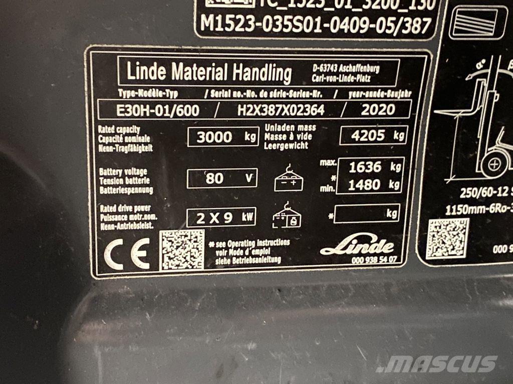 Linde E30H-01/600 Carrelli elevatori elettrici