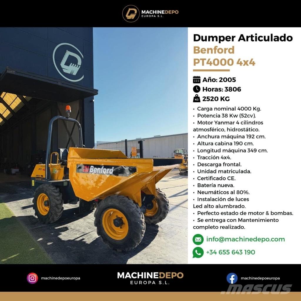 Benford PT 4000 4X4 Dumpers articolati