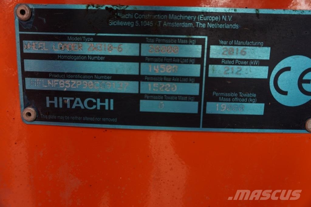 Hitachi ZW 310-6 Pale gommate