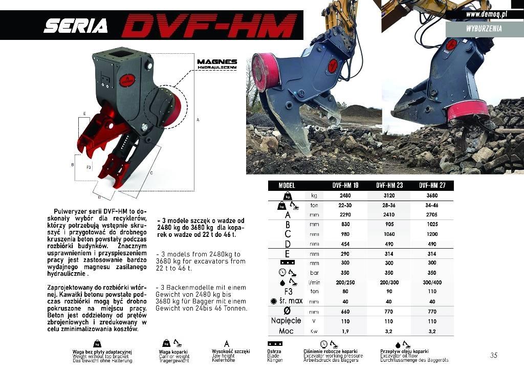  DEMOQ DFV23-HM Frantumatori da cantiere