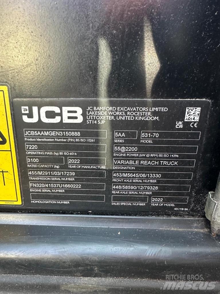 JCB 531-70 Sollevatori telescopici
