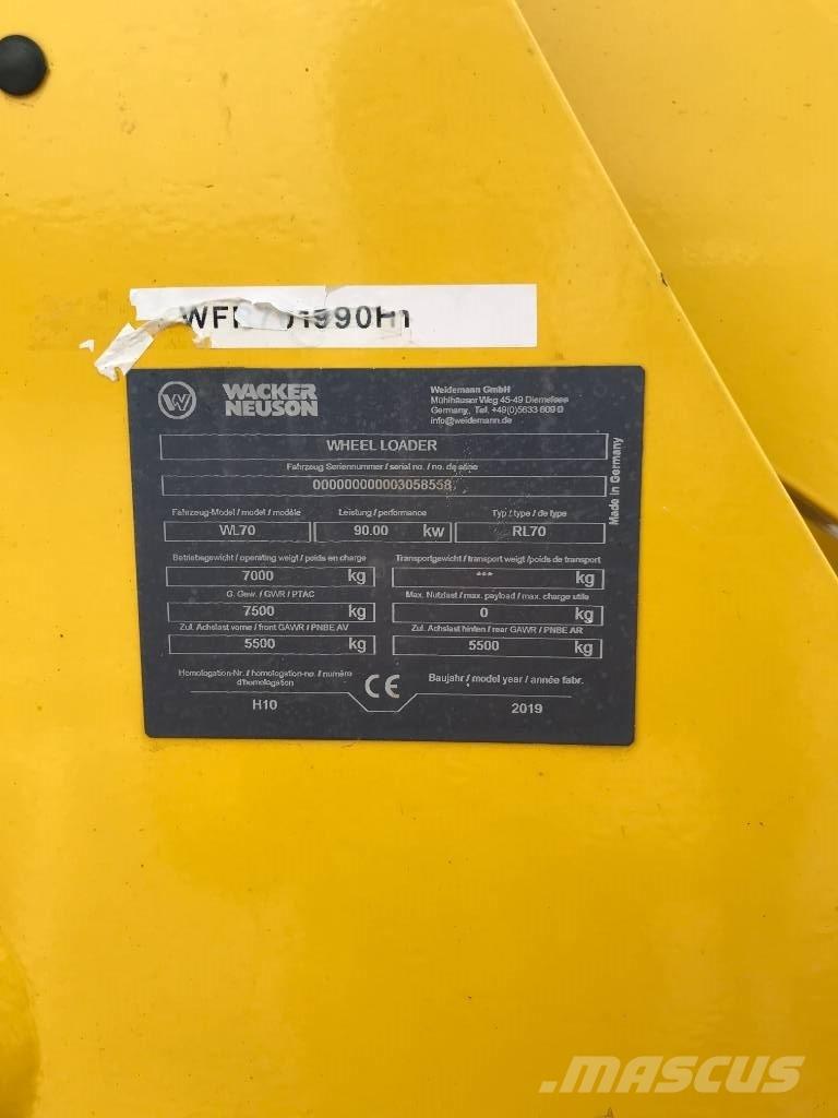 Wacker Neuson WL70 Pale frontali e scavatori