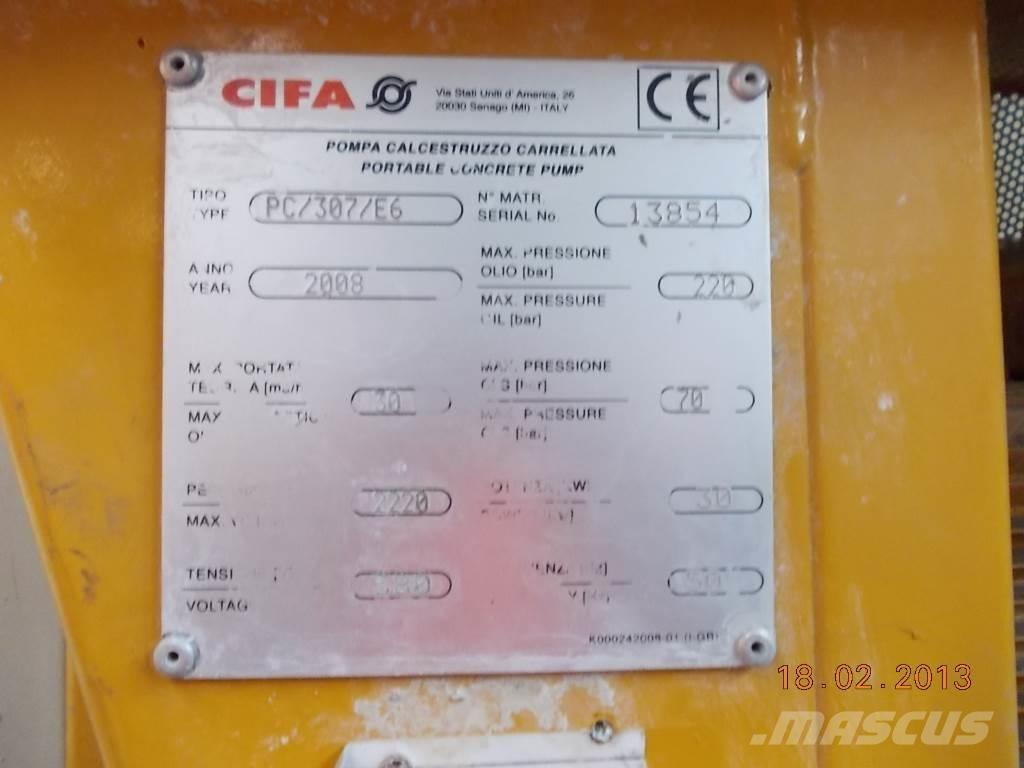 Cifa PC 307 E6 Autopompe per calcestruzzo