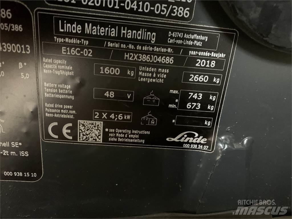 Linde E16C Carrelli elevatori elettrici