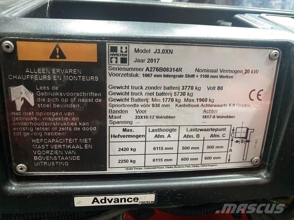 Hyster J3.0XN Carrelli elevatori elettrici