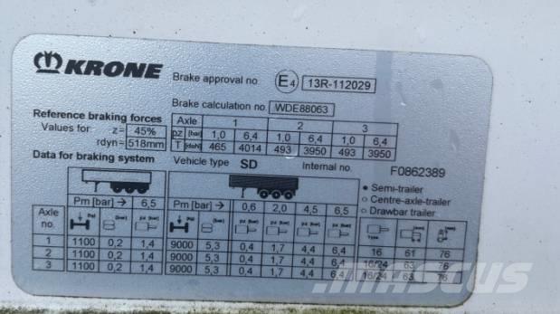 Krone SD Rimorchi centinati
