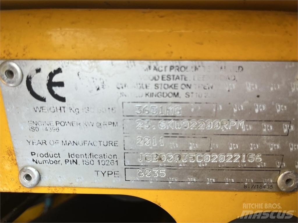 JCB 8035 ZTS Miniescavatori