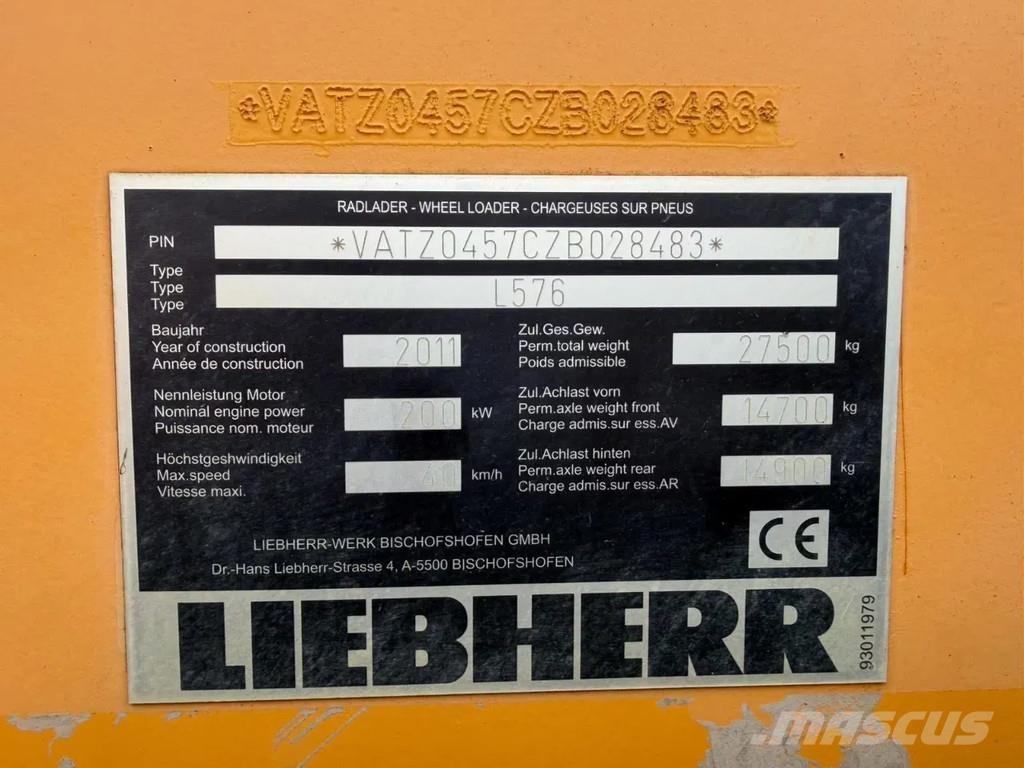 Liebherr L576 Pale gommate