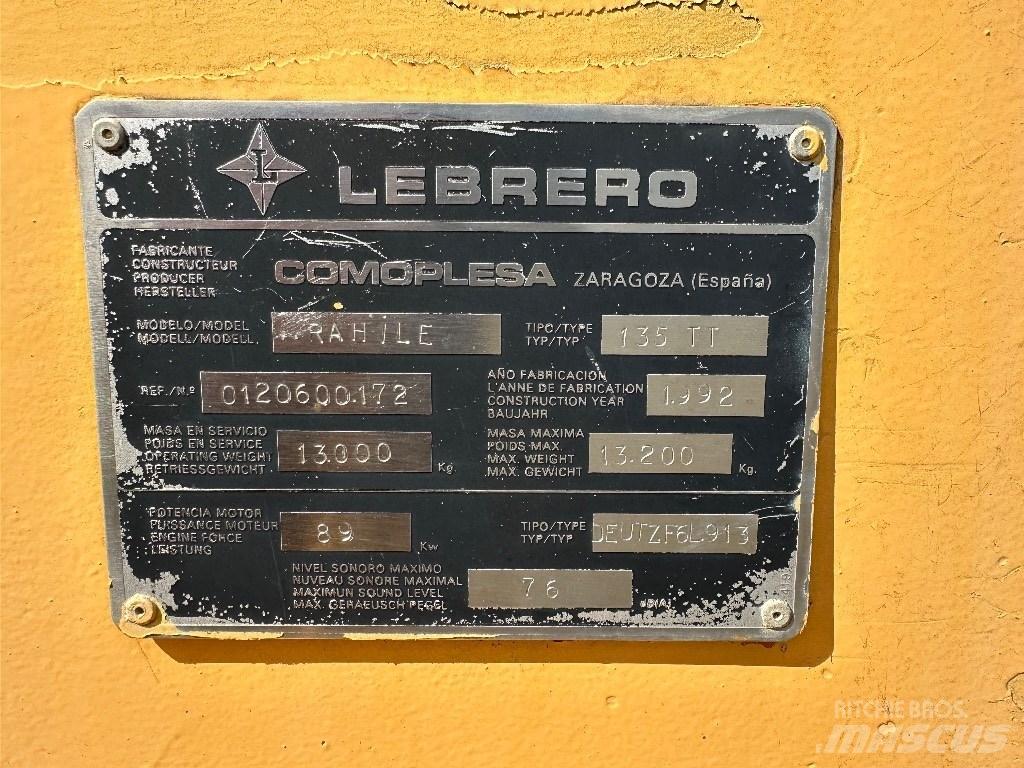 Lebrero 135 TT Rulli monotamburo