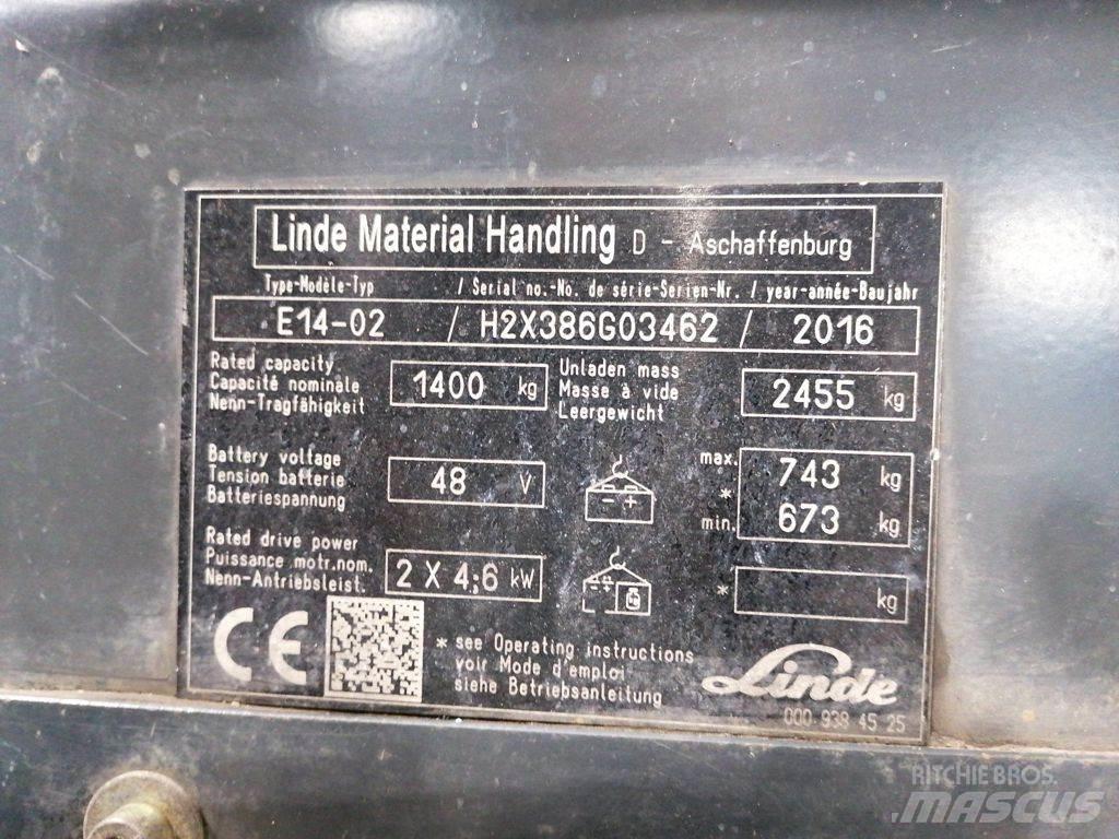 Linde E14-02 Carrelli elevatori elettrici