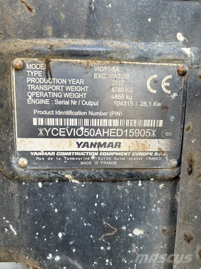 Yanmar VI050 - 6A Miniescavatori