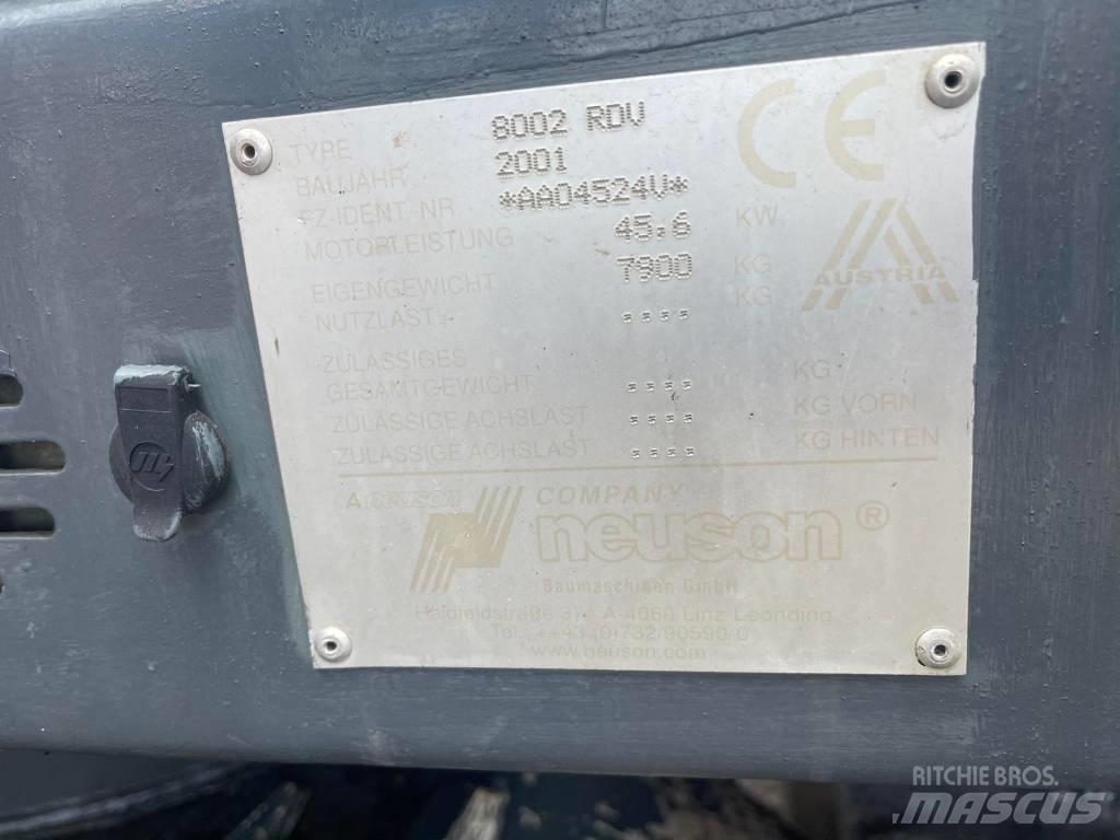 Neuson 8002 RDU Escavatori cingolati