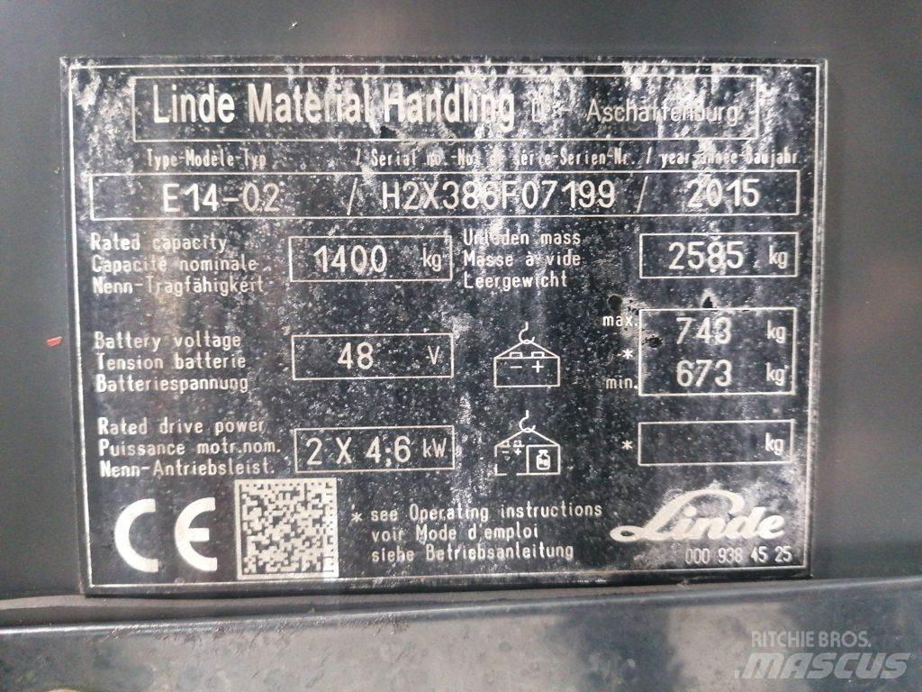 Linde E14-02 Carrelli elevatori elettrici