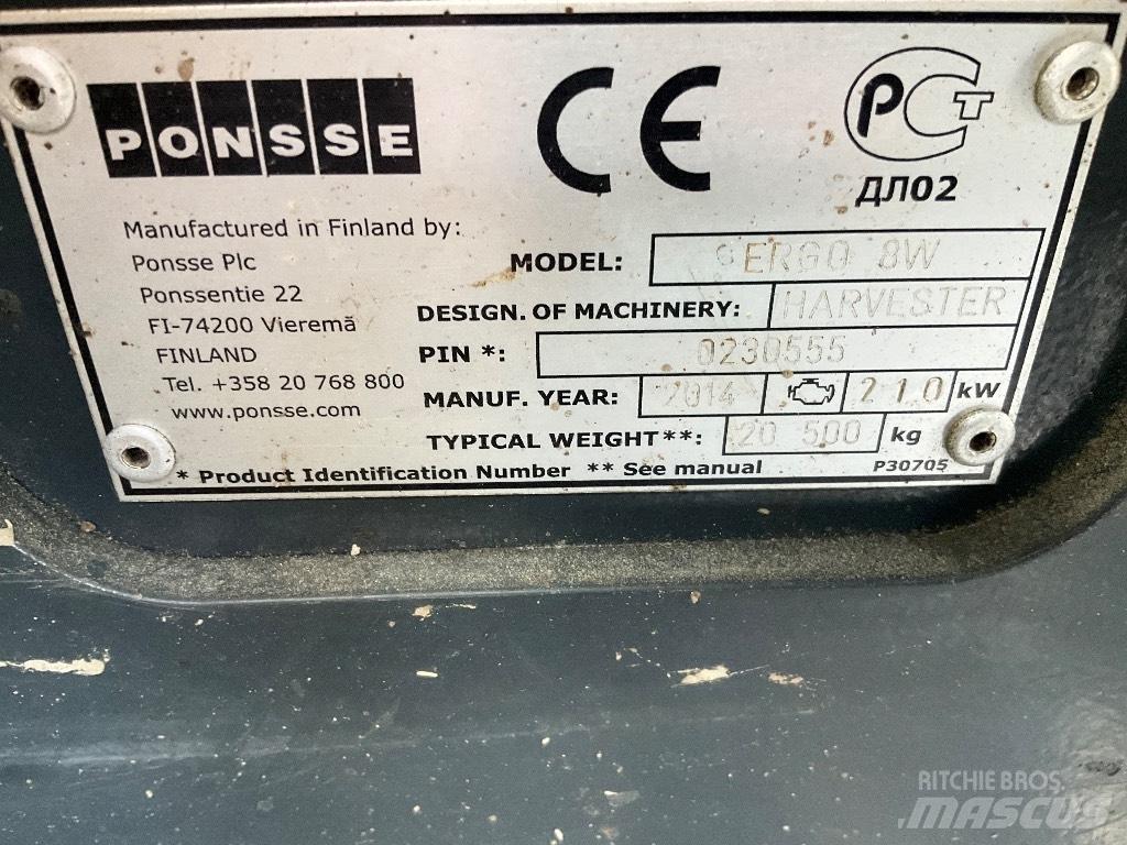 Ponsse Ergo 8W Abbattitrici, Disboscatrici
