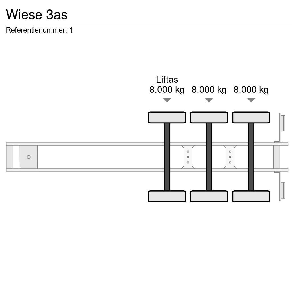 Wiese 3as Semirimorchio a pianale
