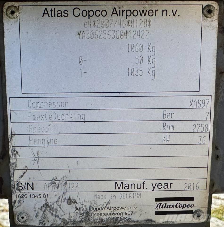 Atlas Copco XAS97 Compressori