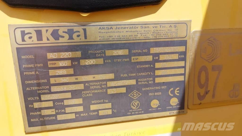 Doosan Aksa AD220 Altri generatori