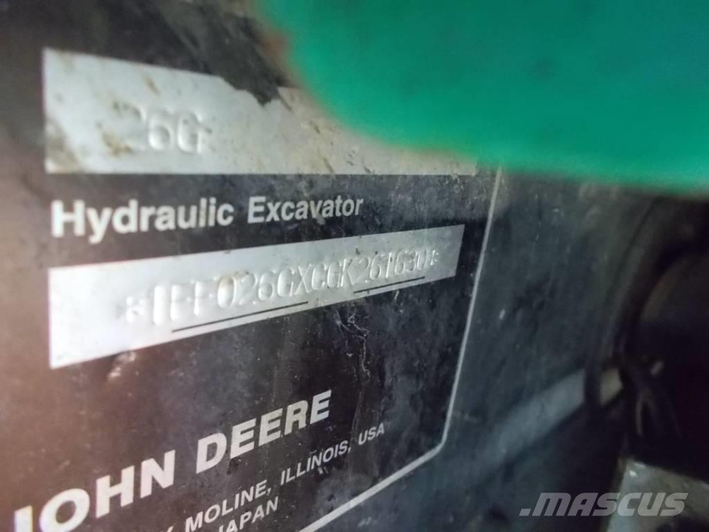 John Deere 26G Miniescavatori