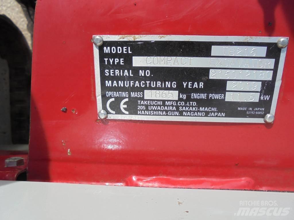 Takeuchi TB216 Miniescavatori