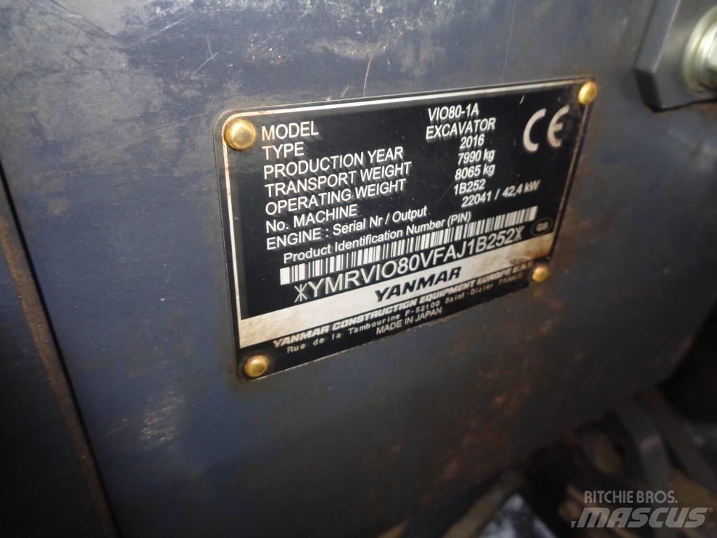 Yanmar Vio 80 Escavatori cingolati
