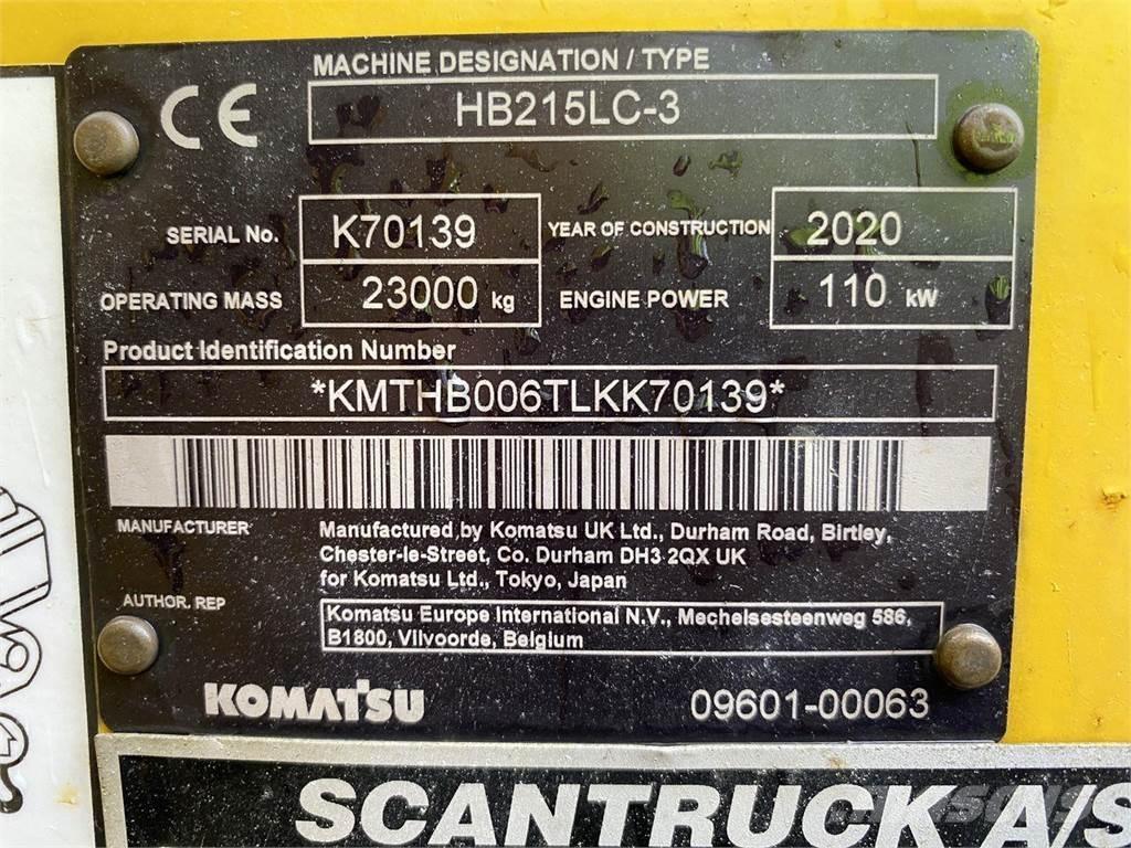 Komatsu HB215LC-3 Escavatori cingolati