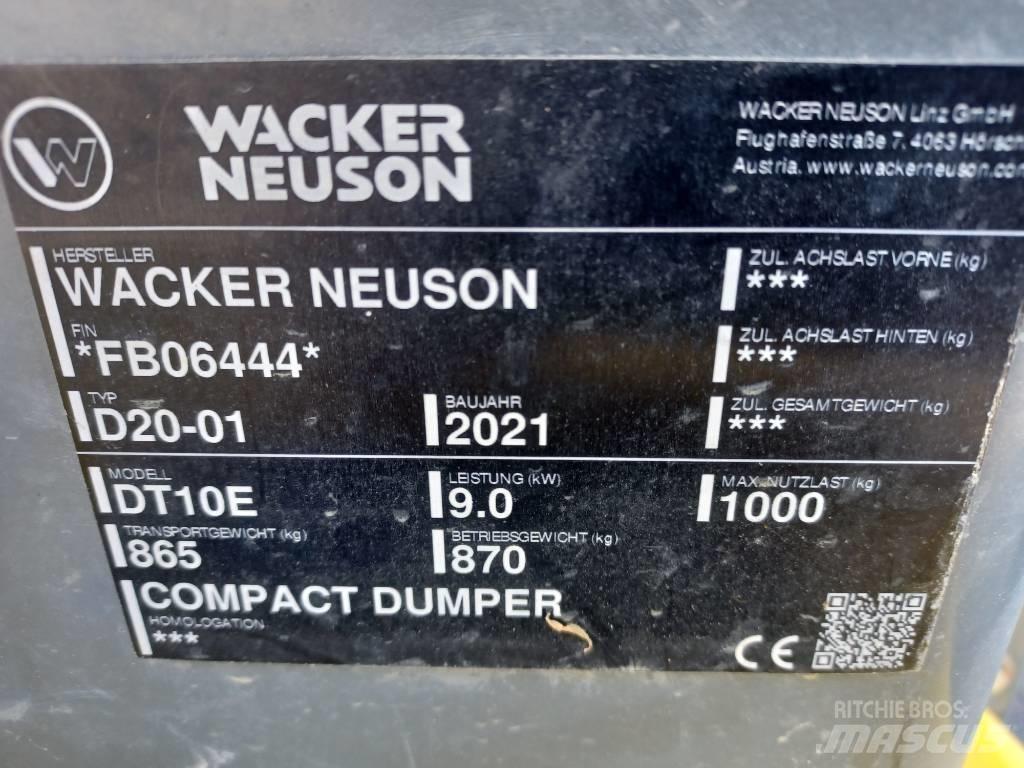 Wacker Neuson DT10e Dumper cingolati