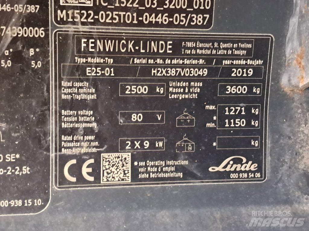Linde E25-01 Carrelli elevatori elettrici