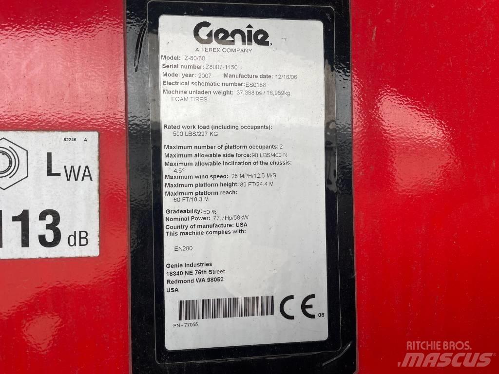 Genie Z 80/60 Piattaforme a braccio articolato