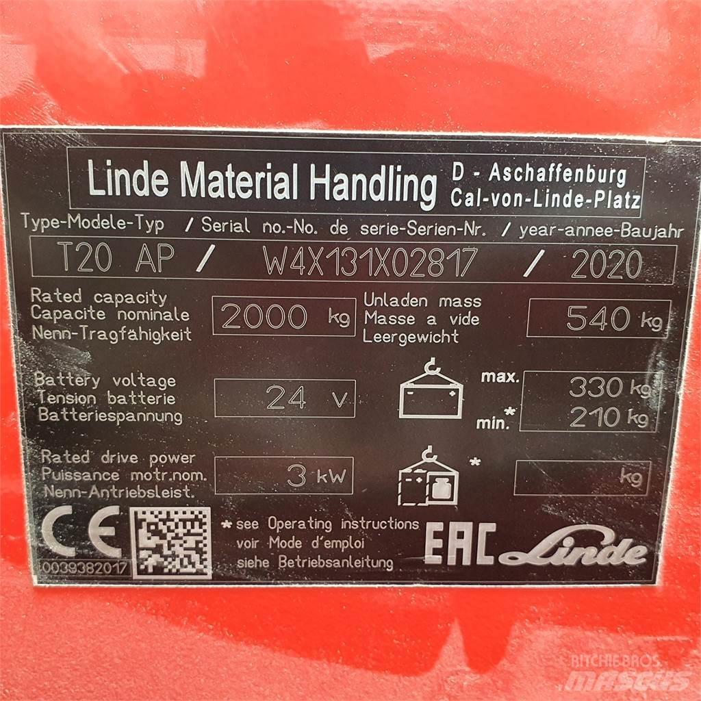 Linde T20AP kurz Transpallet manuale