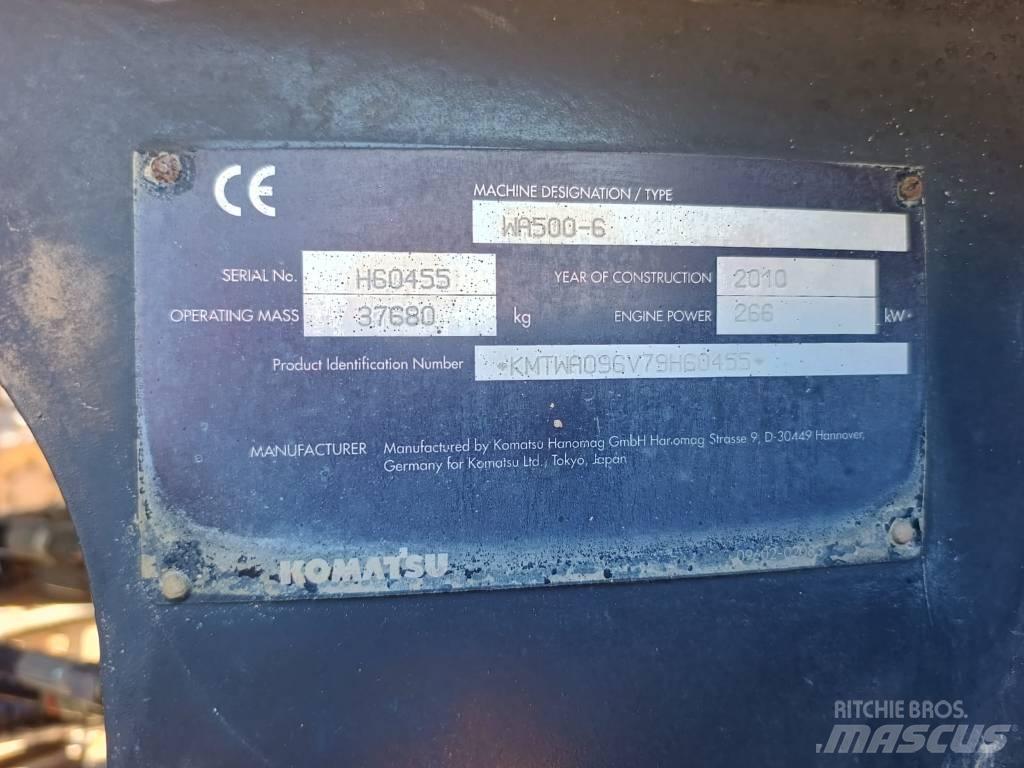 Komatsu WA500-6 Pale gommate