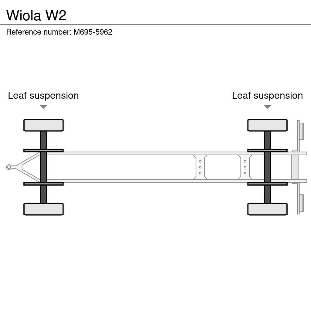 Wiola W2 Rimorchi con sponde ribaltabili