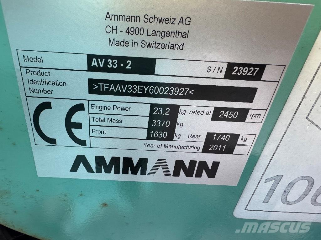 Ammann AV 33-2 Rulli a doppio tamburo