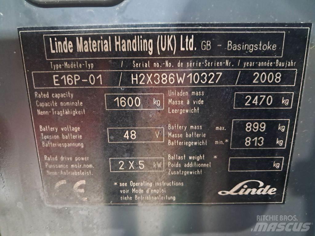 Linde E16P-01 Carrelli elevatori elettrici