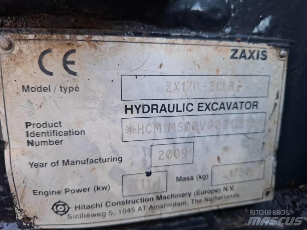 Hitachi ZX17U-2CLR Miniescavatori