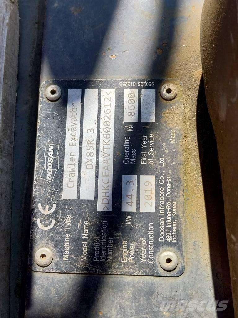 Doosan DX 85 R-3 Escavatori medi 7t - 12t