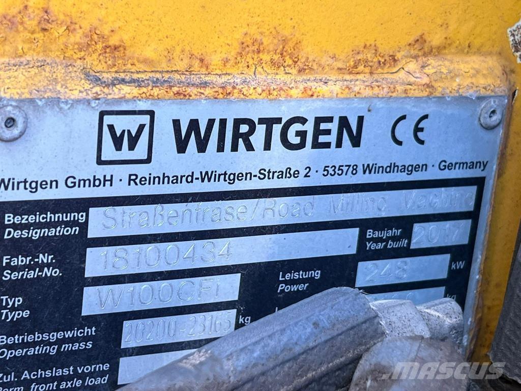 Wirtgen W100CFI Fresa a freddo per asfalto