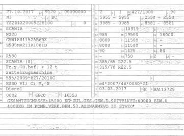Scania R 580 Motrici e Trattori Stradali