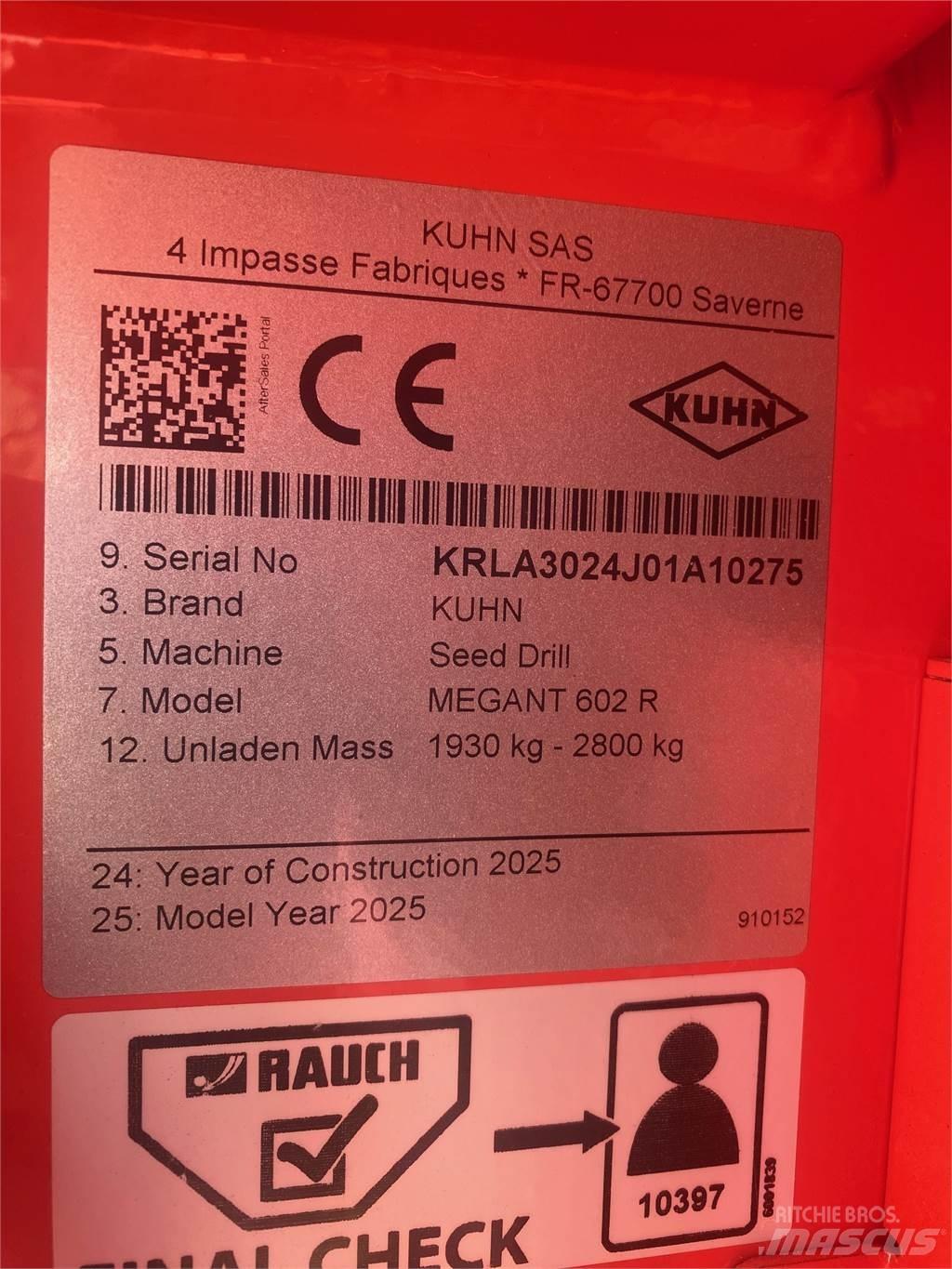 Kuhn MEGANT 602R Perforatrici
