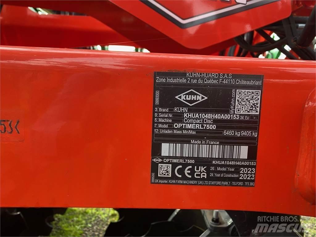 Kuhn OPTIMERL7500 Coltivatori