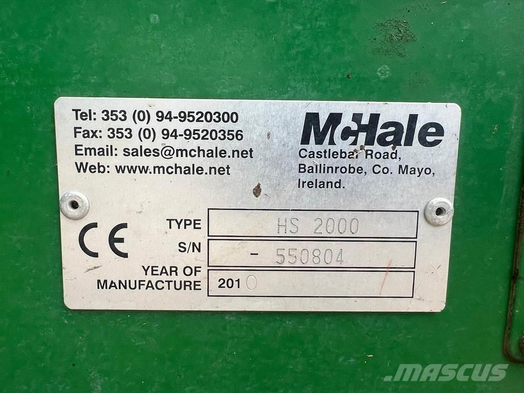 McHale HS2000 Falciatrici/cimatrici per pascoli
