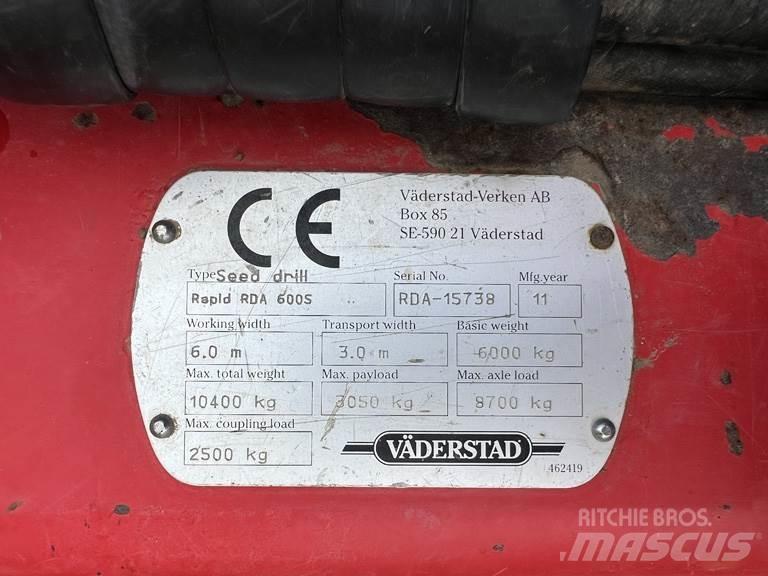 Väderstad RDA600S Perforatrici