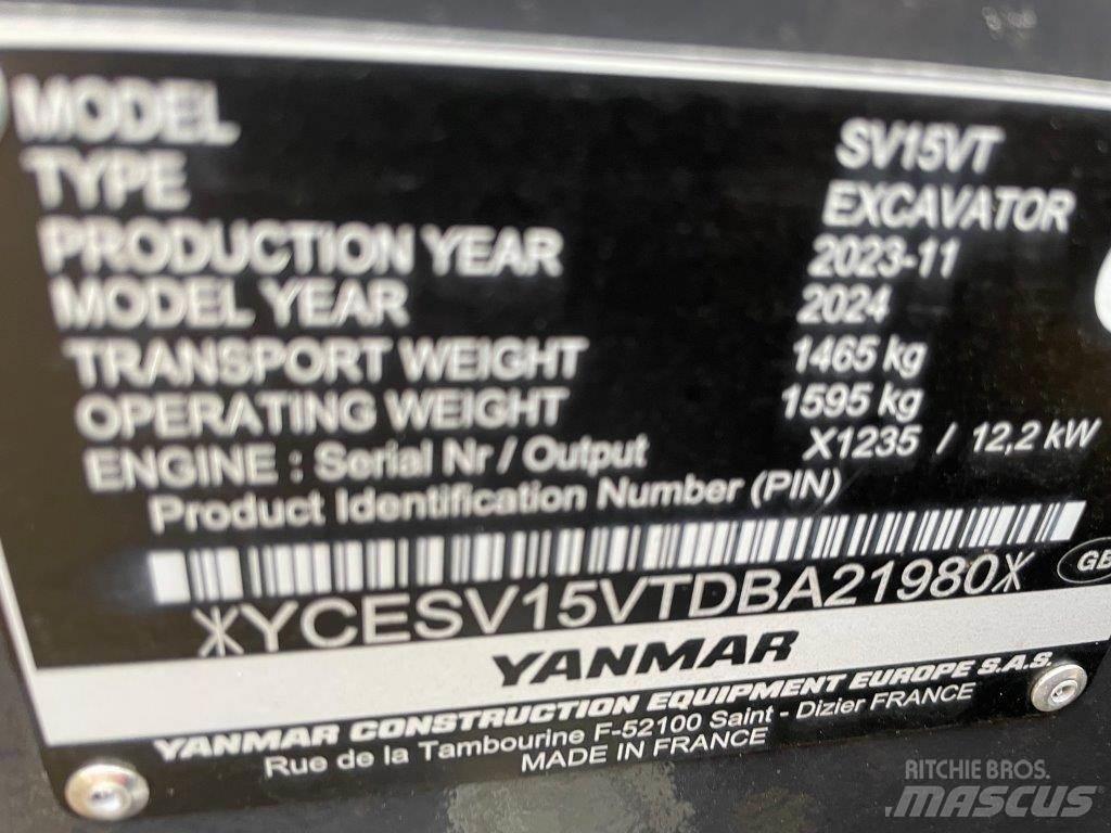 Yanmar SV15VT Escavatori medi 7t - 12t
