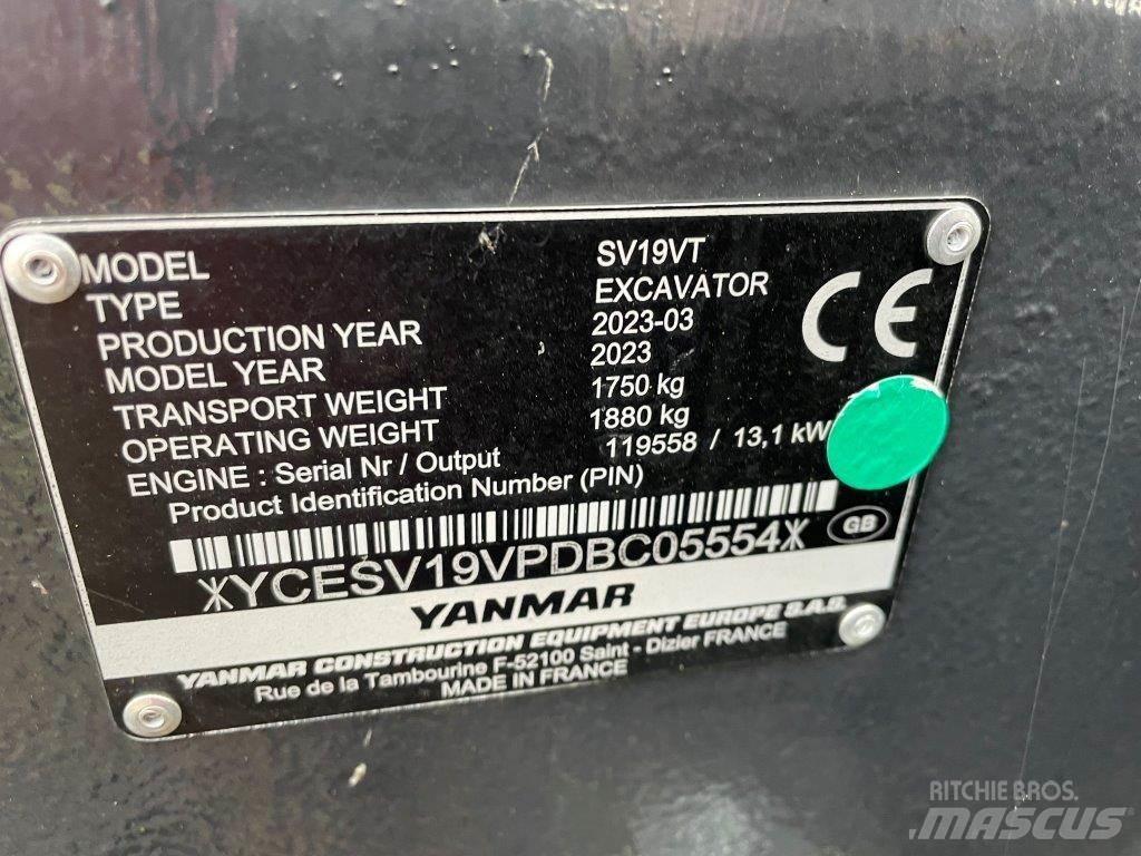 Yanmar SV19VT Escavatori medi 7t - 12t