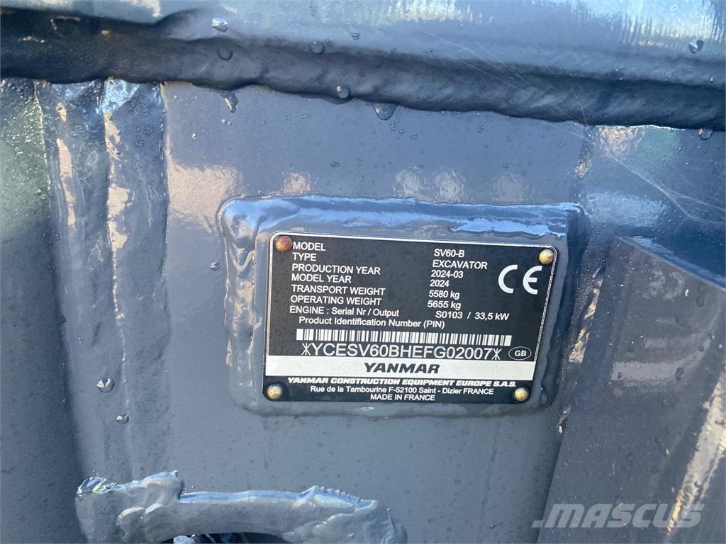 Yanmar SV60-B Escavatori medi 7t - 12t