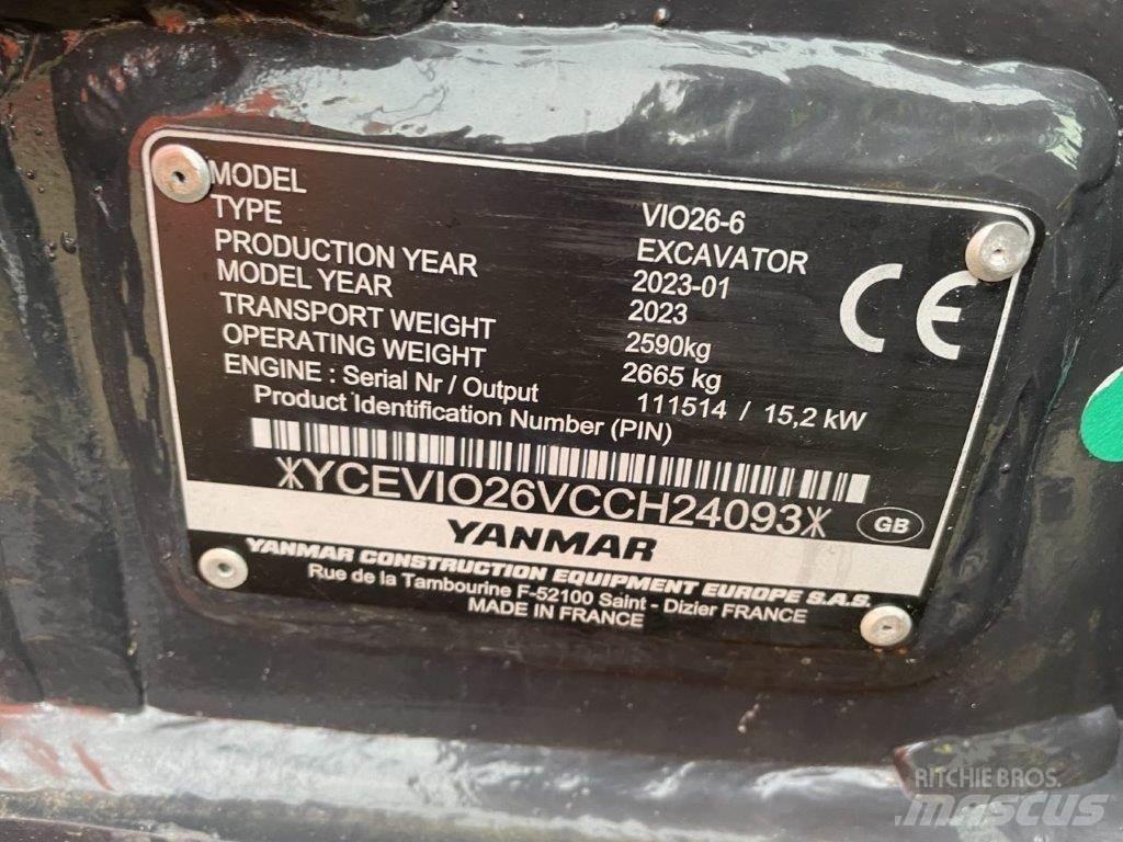 Yanmar VIO26-6 Escavatori medi 7t - 12t