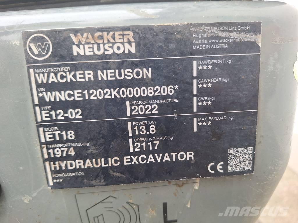 Wacker Neuson ET 18 Escavatori cingolati