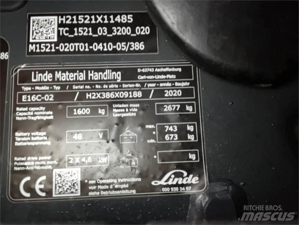 Linde E16C Carrelli elevatori elettrici